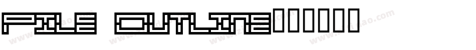 Pile Outline字体转换
